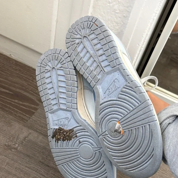 Nike Women's Sky Blue and White Sneakers - Picture 2 of 4